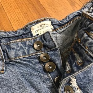 O’Neill Button-Up Jean Short Shorts